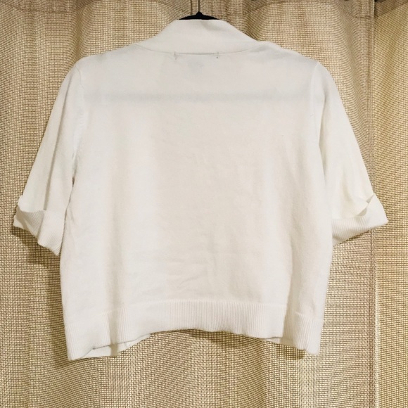 89th & Madison White Cardigan Size M - Picture 5 of 5